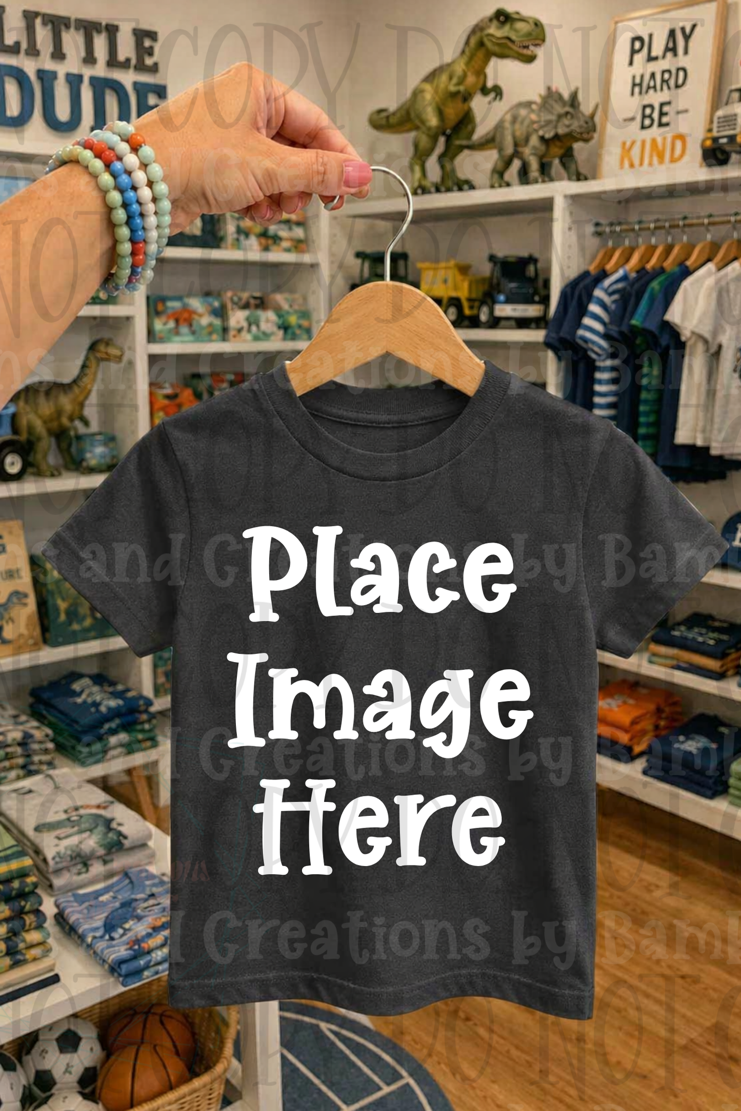 Variety of Boutique Style Shop Adult and Children Apparel Mock Ups (Various Brands)