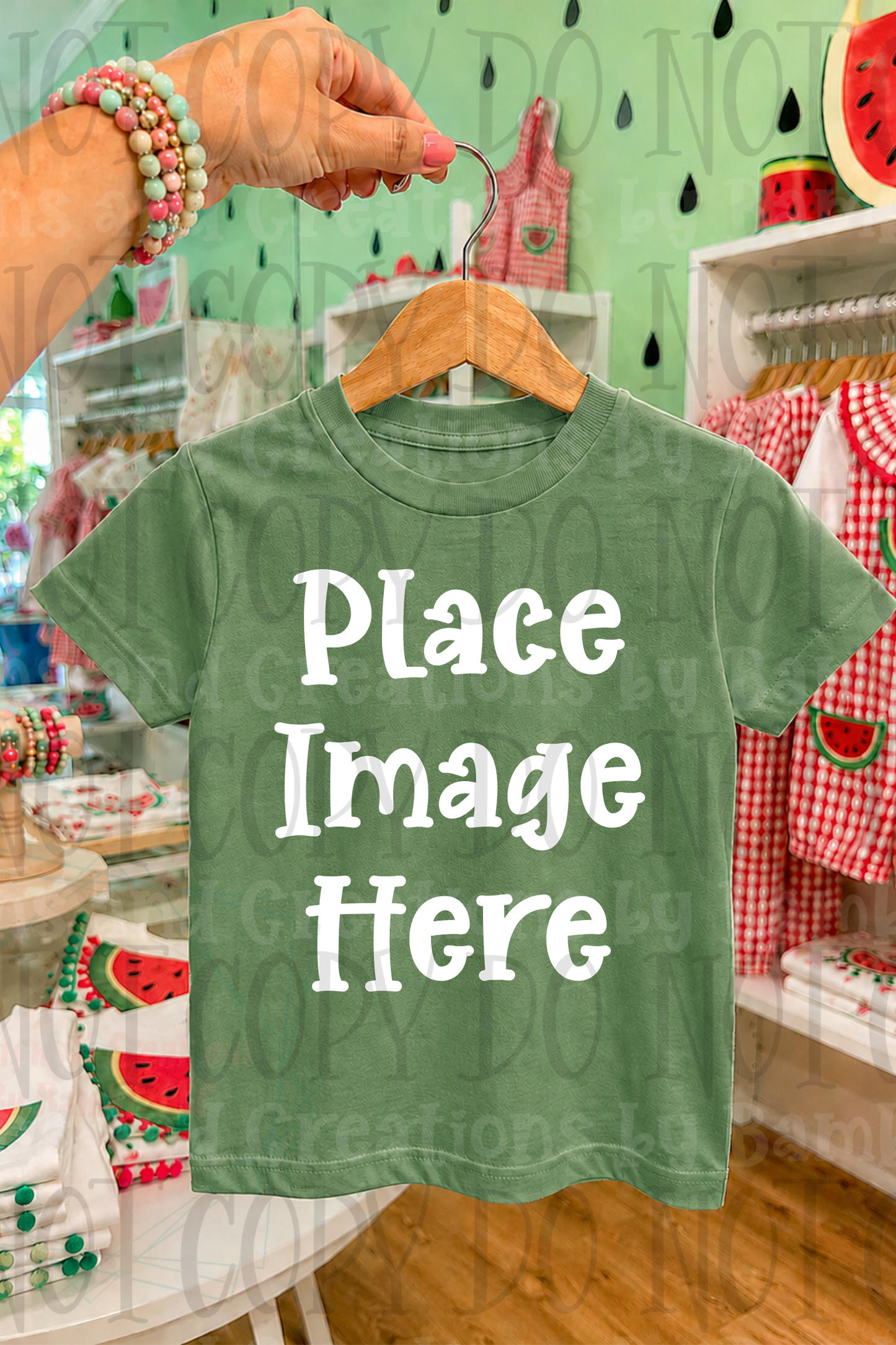 Variety of Boutique Style Shop Adult and Children Apparel Mock Ups (Various Brands)
