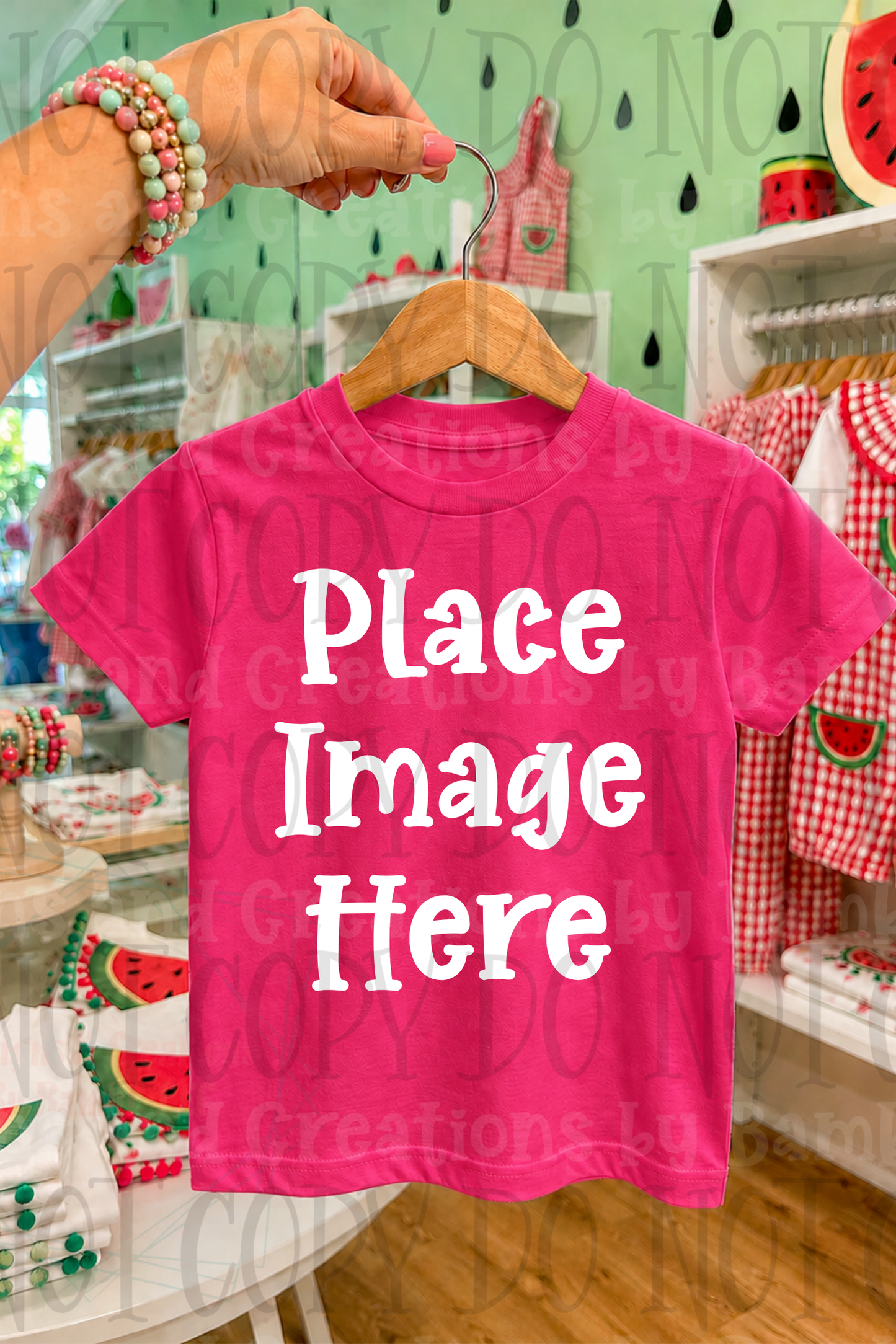 Variety of Boutique Style Shop Adult and Children Apparel Mock Ups (Various Brands)