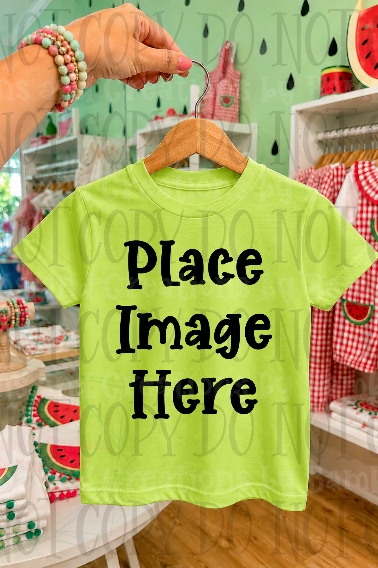 Variety of Boutique Style Shop Adult and Children Apparel Mock Ups (Various Brands)