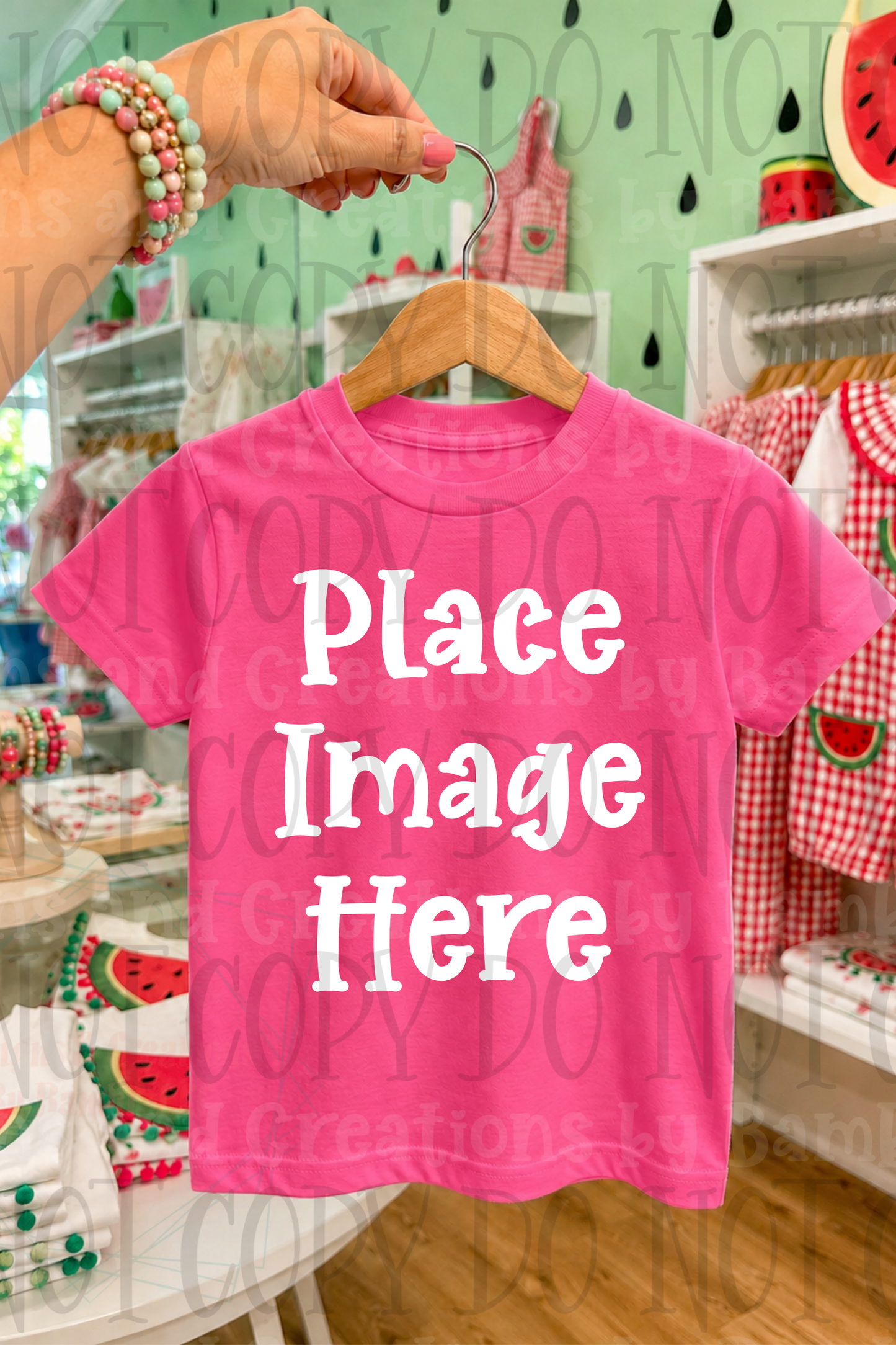Variety of Boutique Style Shop Adult and Children Apparel Mock Ups (Various Brands)