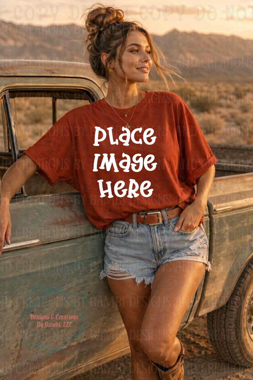 Boutique Themed Outdoor Lifestyle Scene Gildan Apparel Mock Ups