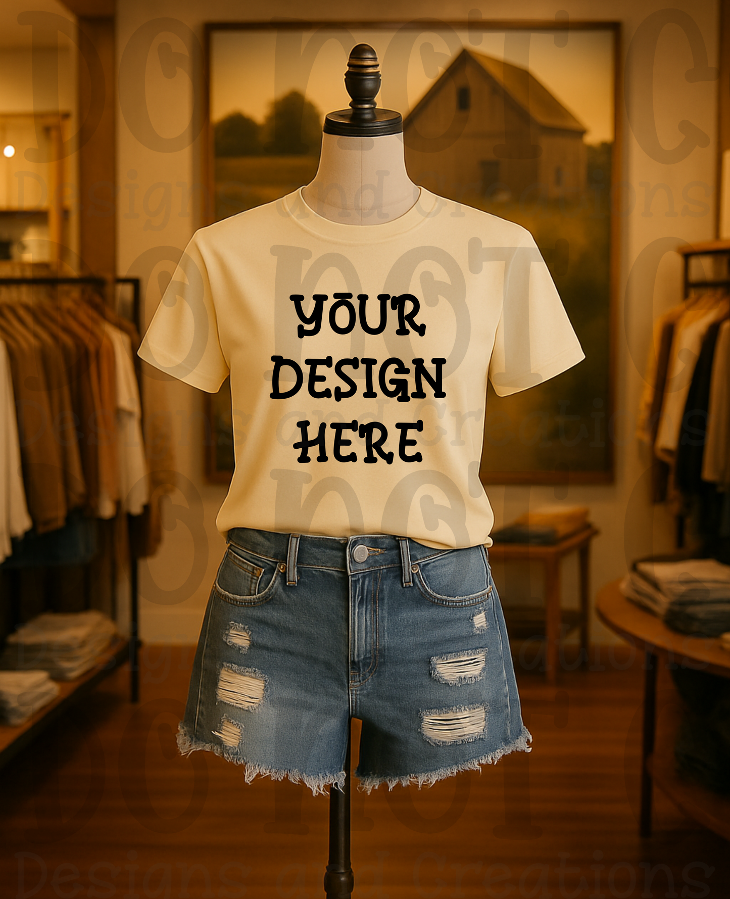 Rustic Themed Apparel Digital Mock Up Bundle