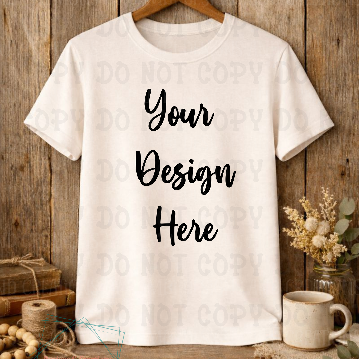 Rustic Hanging Tshirt Apparel Mock Ups