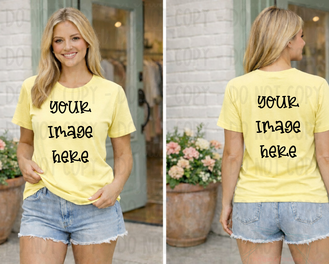 Spring-Summer Themed Gildan Apparel Mock Ups