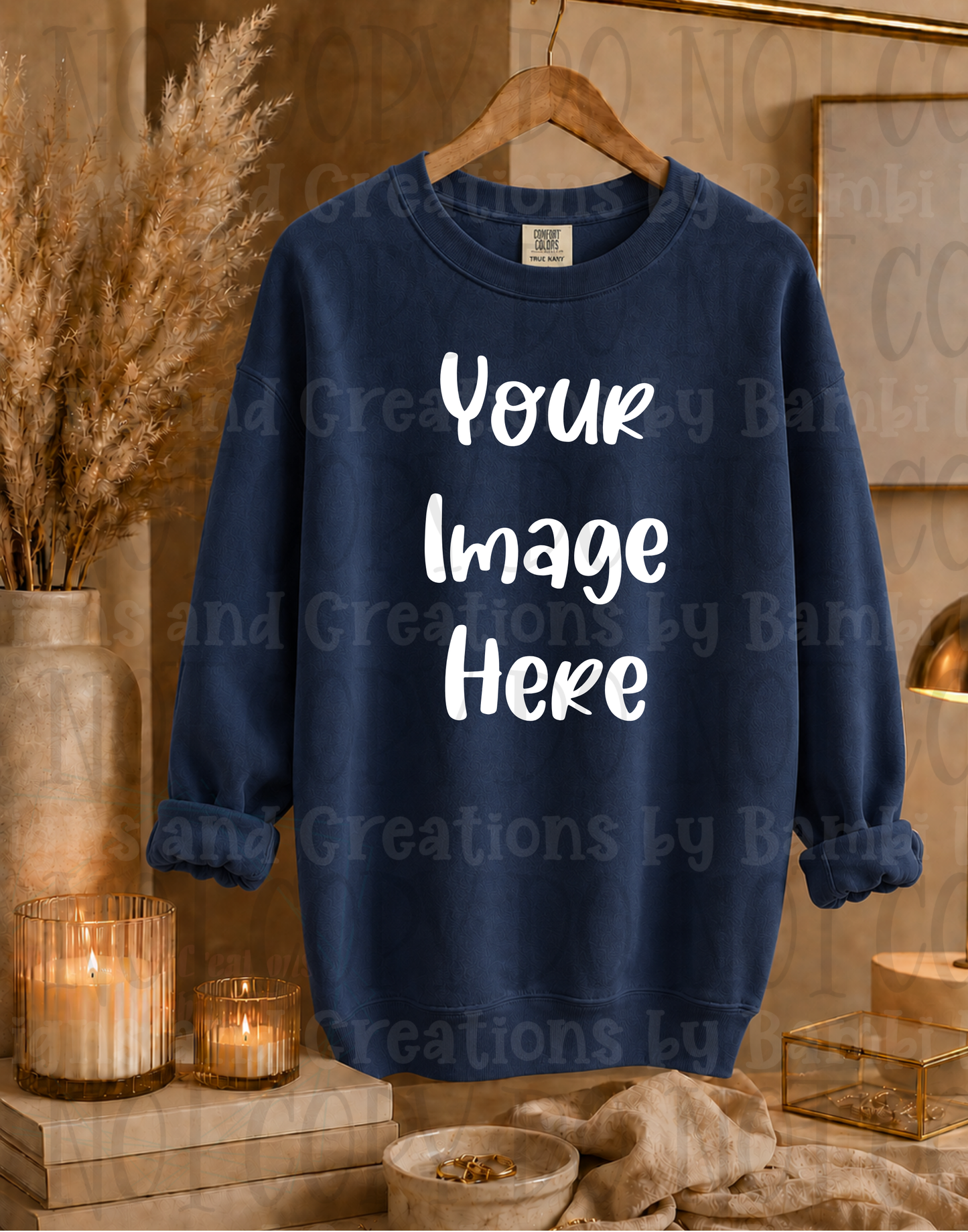 Elegant Boutique Hanging Sweatshirt Apparel Mock Ups (Gildan Brand)