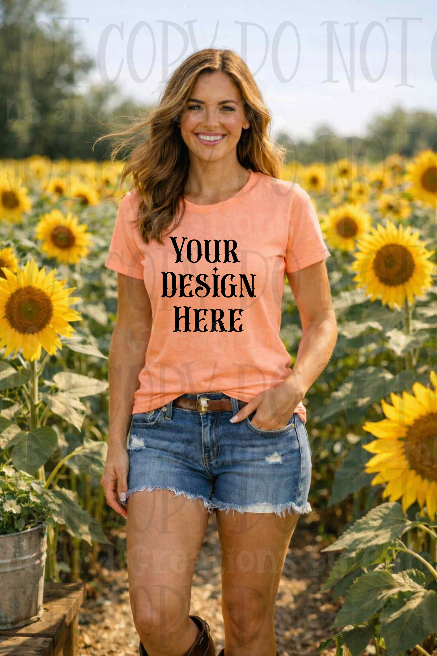 Western Mama in Fields Apparel Mock Ups (Bella Canvas, Comfort Colors, and Gildan Brands)