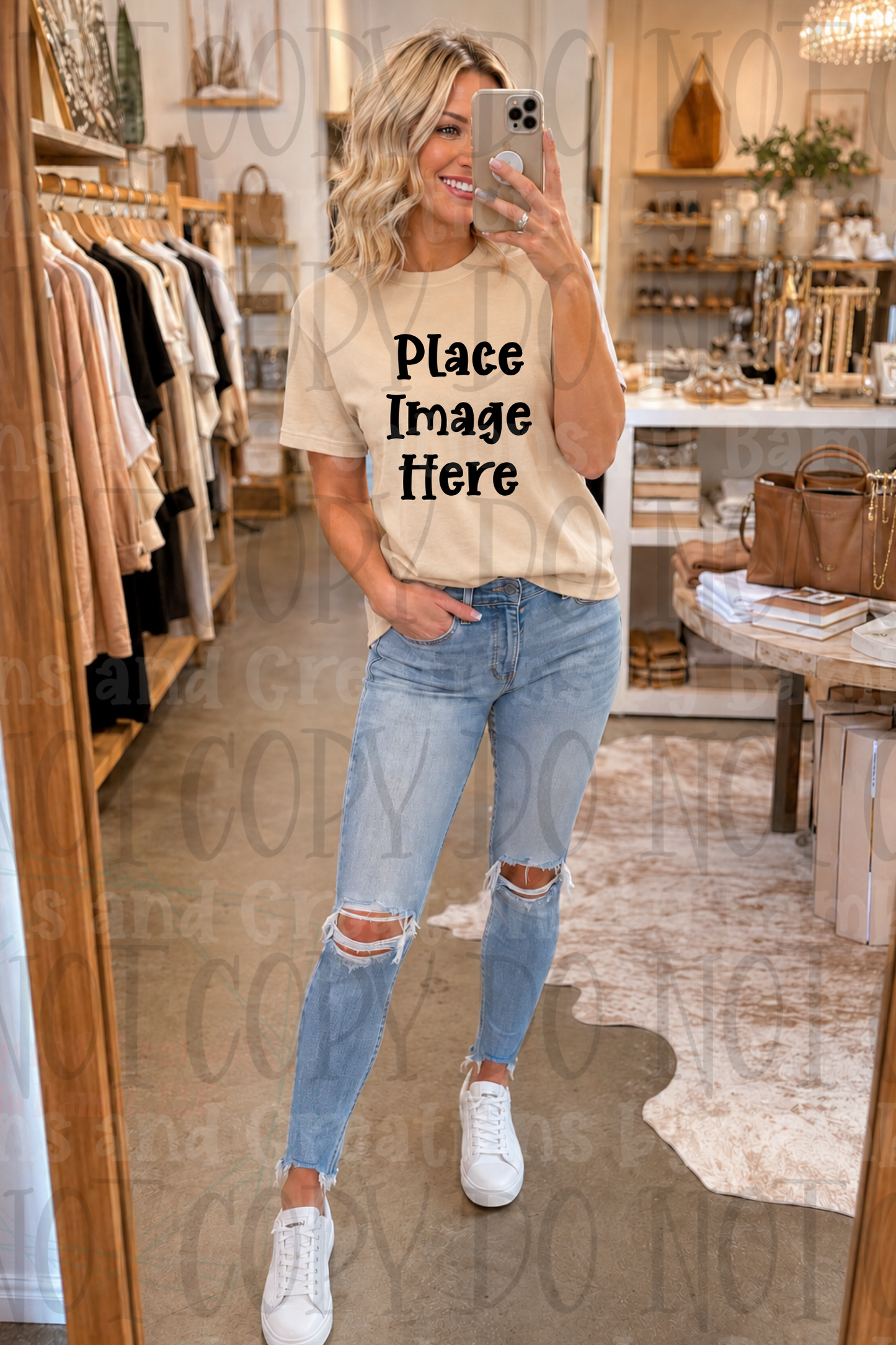 Variety of Boutique Style Shop Adult and Children Apparel Mock Ups (Various Brands)