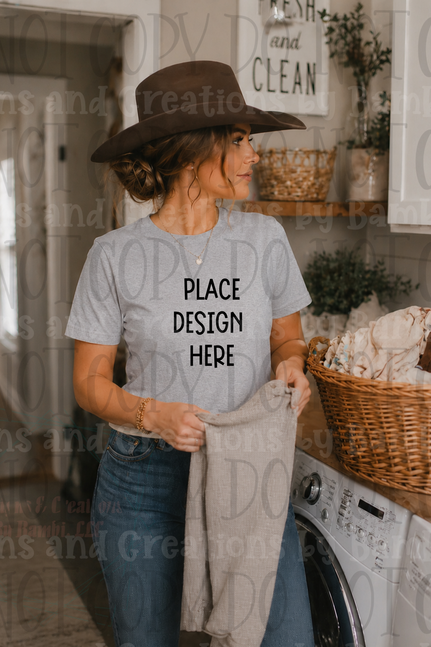 Western Mama Themed Apparel Mock Ups (Bella Canvas, Comfort Colors, and Gildan Brands)