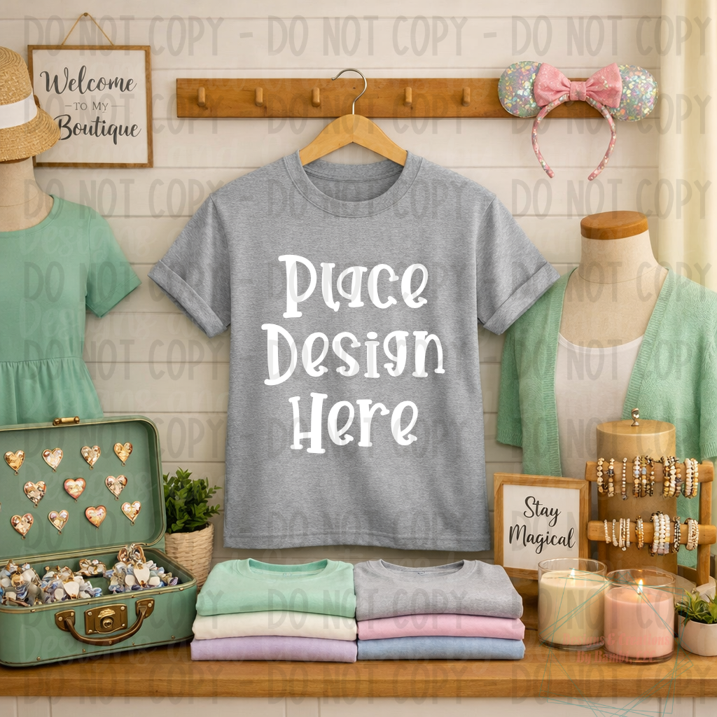 Boutique Themed Indoor Lifestyle Gildan Apparel Mock Ups