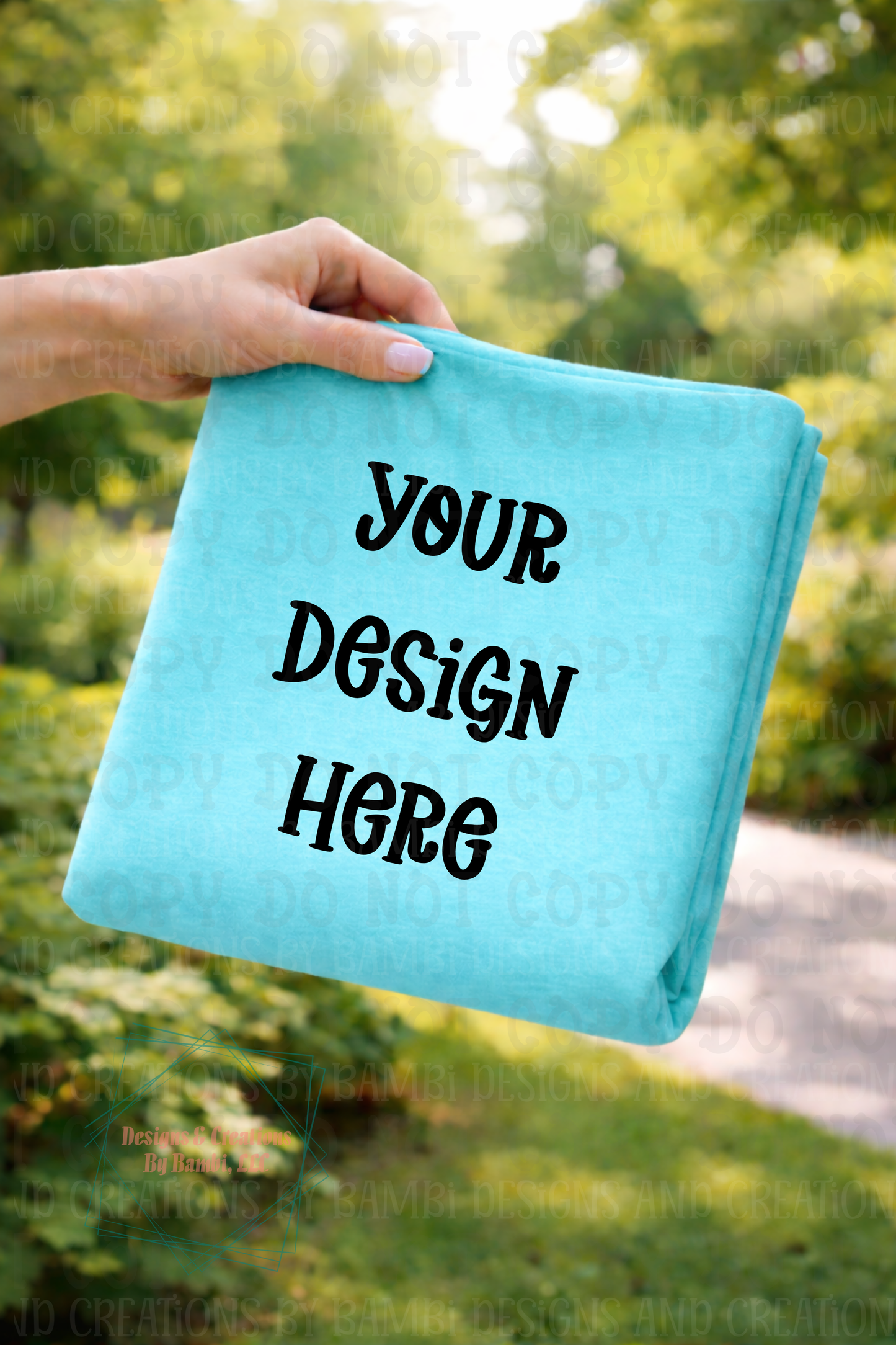 Outdoor Folded Tshirt Apparel Mock Ups