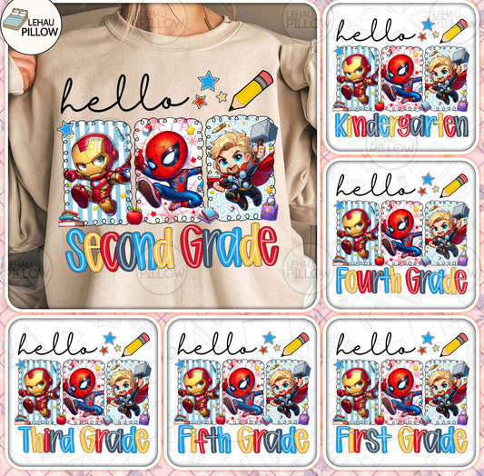 Hello Back To School Super Heroes Collection