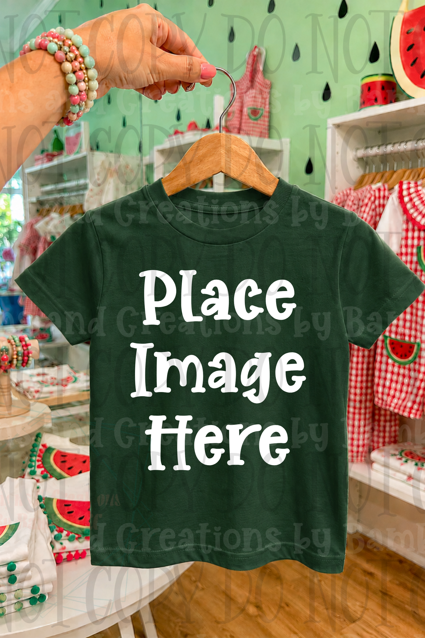 Variety of Boutique Style Shop Adult and Children Apparel Mock Ups (Various Brands)