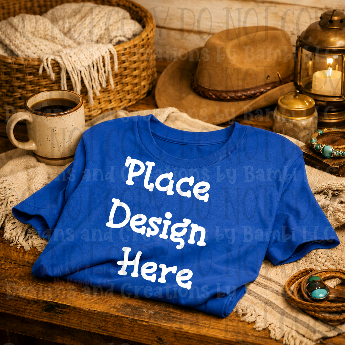 Variety of Western Style Themes and Scene Apparel Mock Ups (Various Brands)
