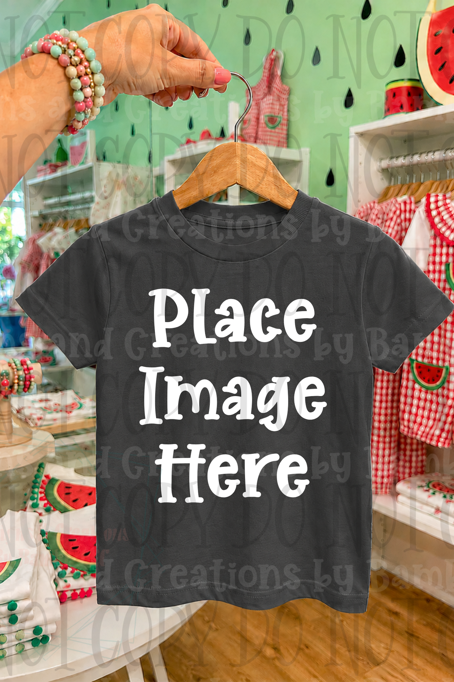 Variety of Boutique Style Shop Adult and Children Apparel Mock Ups (Various Brands)