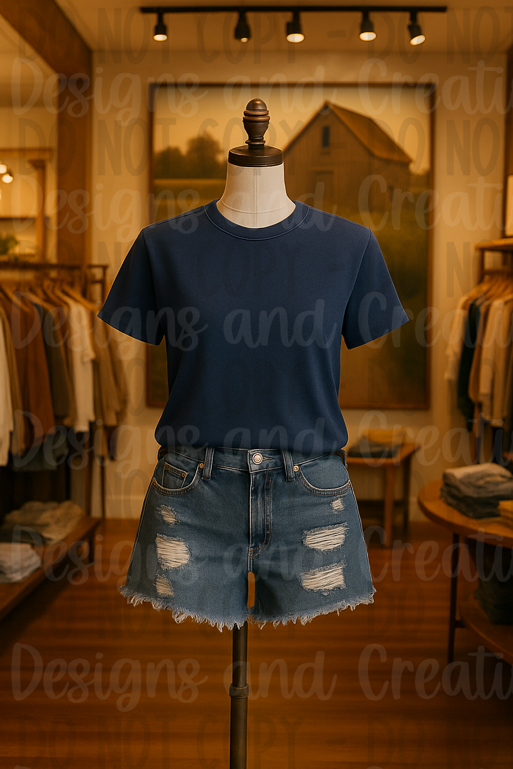 Rustic Themed Apparel Digital Mock Up Bundle