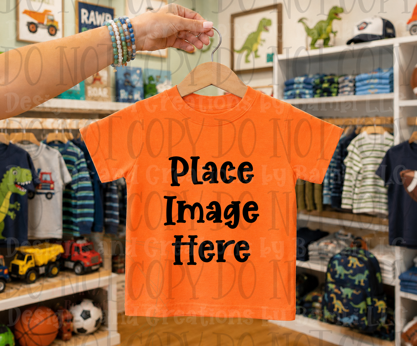 Variety of Boutique Style Shop Adult and Children Apparel Mock Ups (Various Brands)