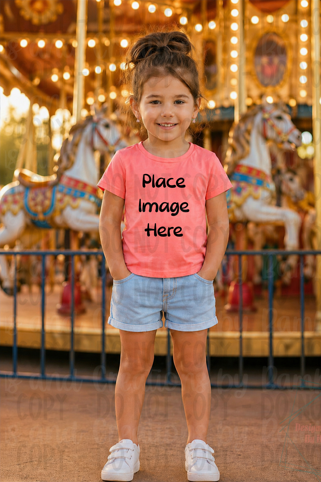 Child Theme Park Gildan Apparel Mock Ups