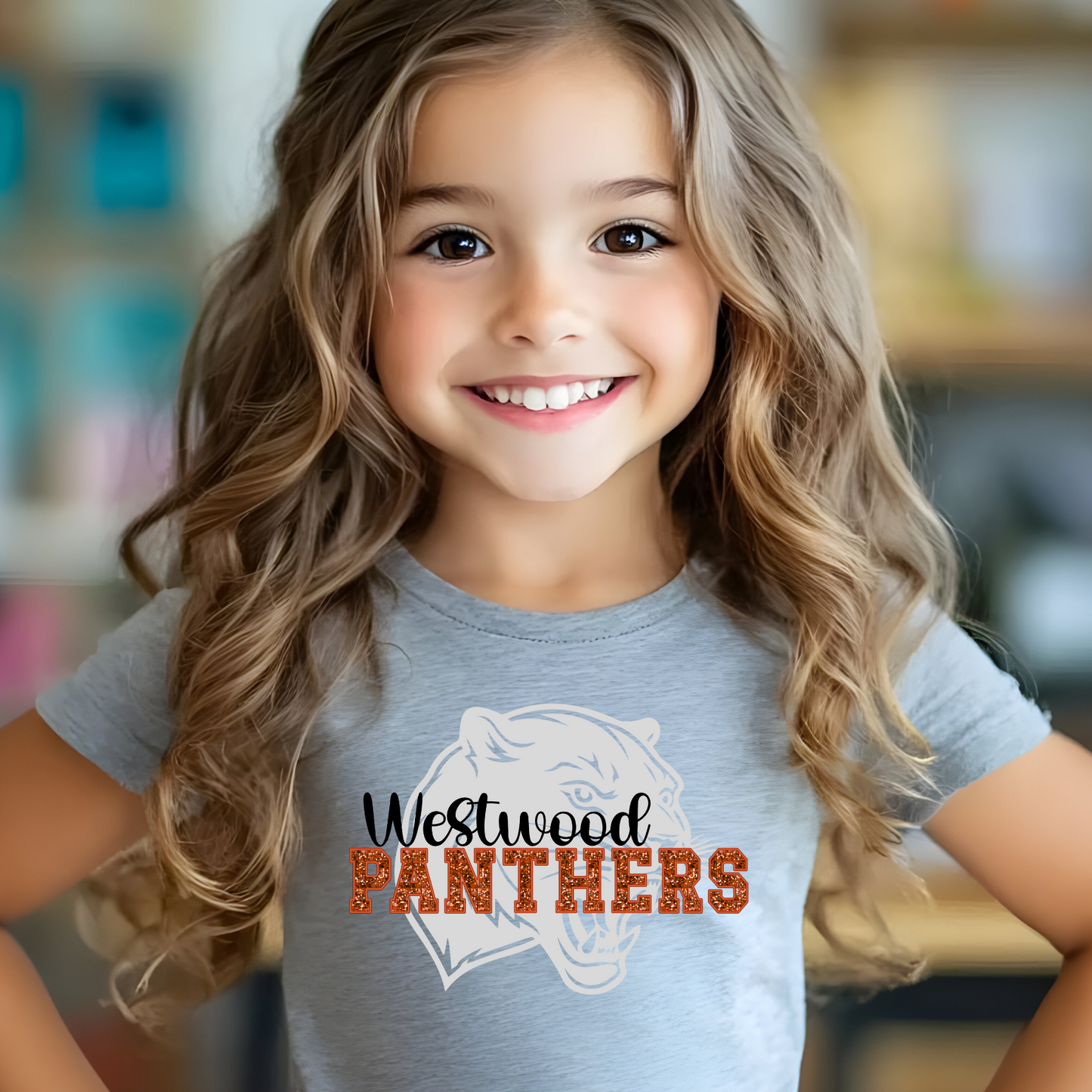 Westwood Panthers with Panther Head in Background