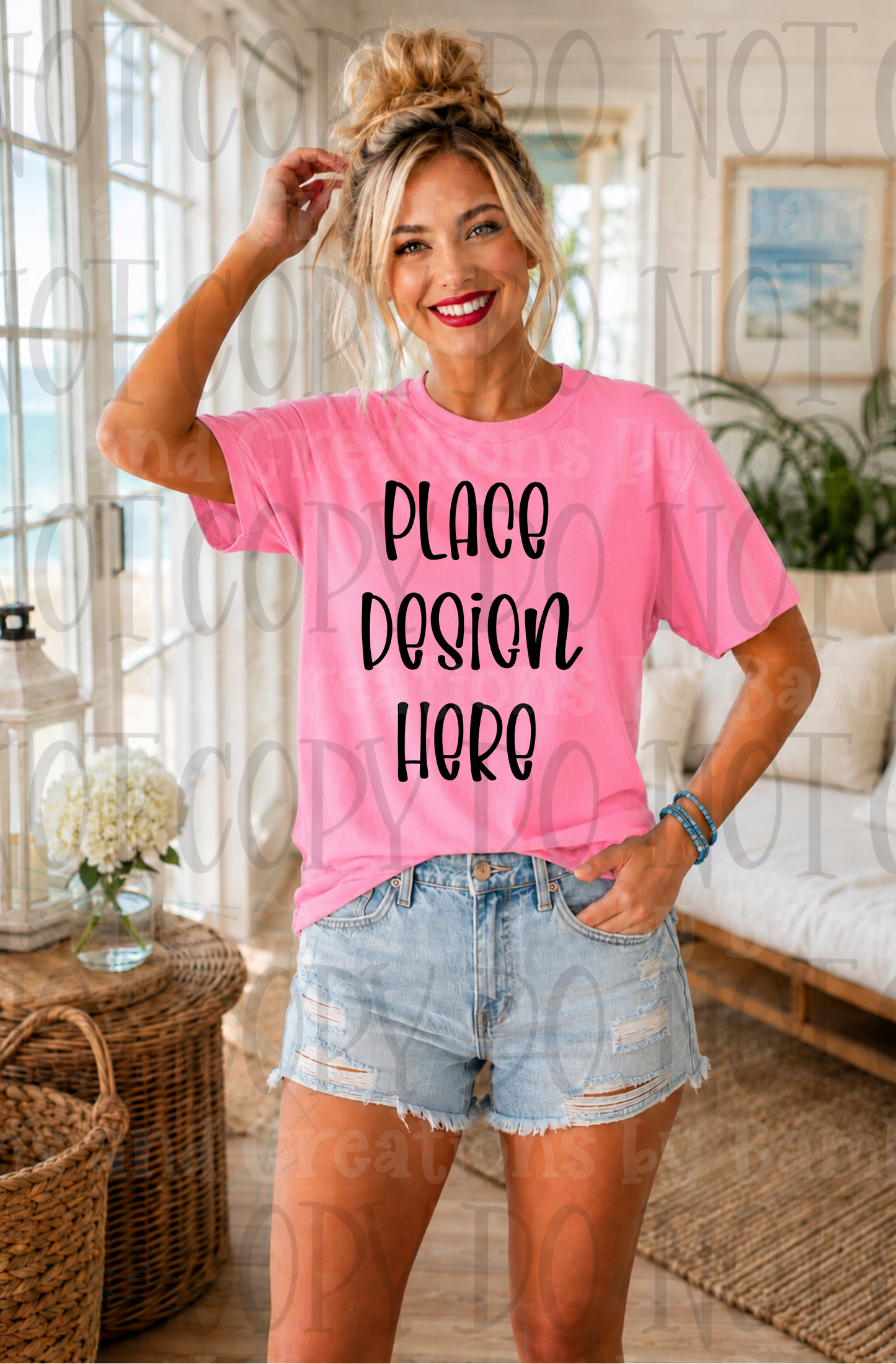 Variety of Boho Style Apparel Mock Ups (Bella Canvas and Gildan Brands)