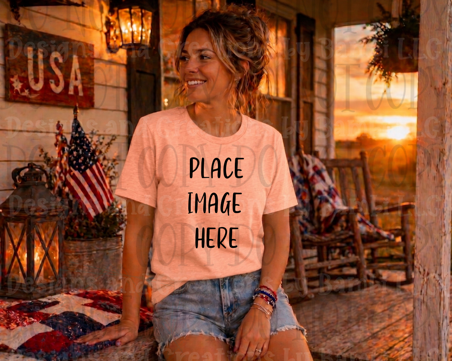 Western Mama Front Porch Sitting Apparel Mock Ups (Bella Canvas and Gildan Brand)