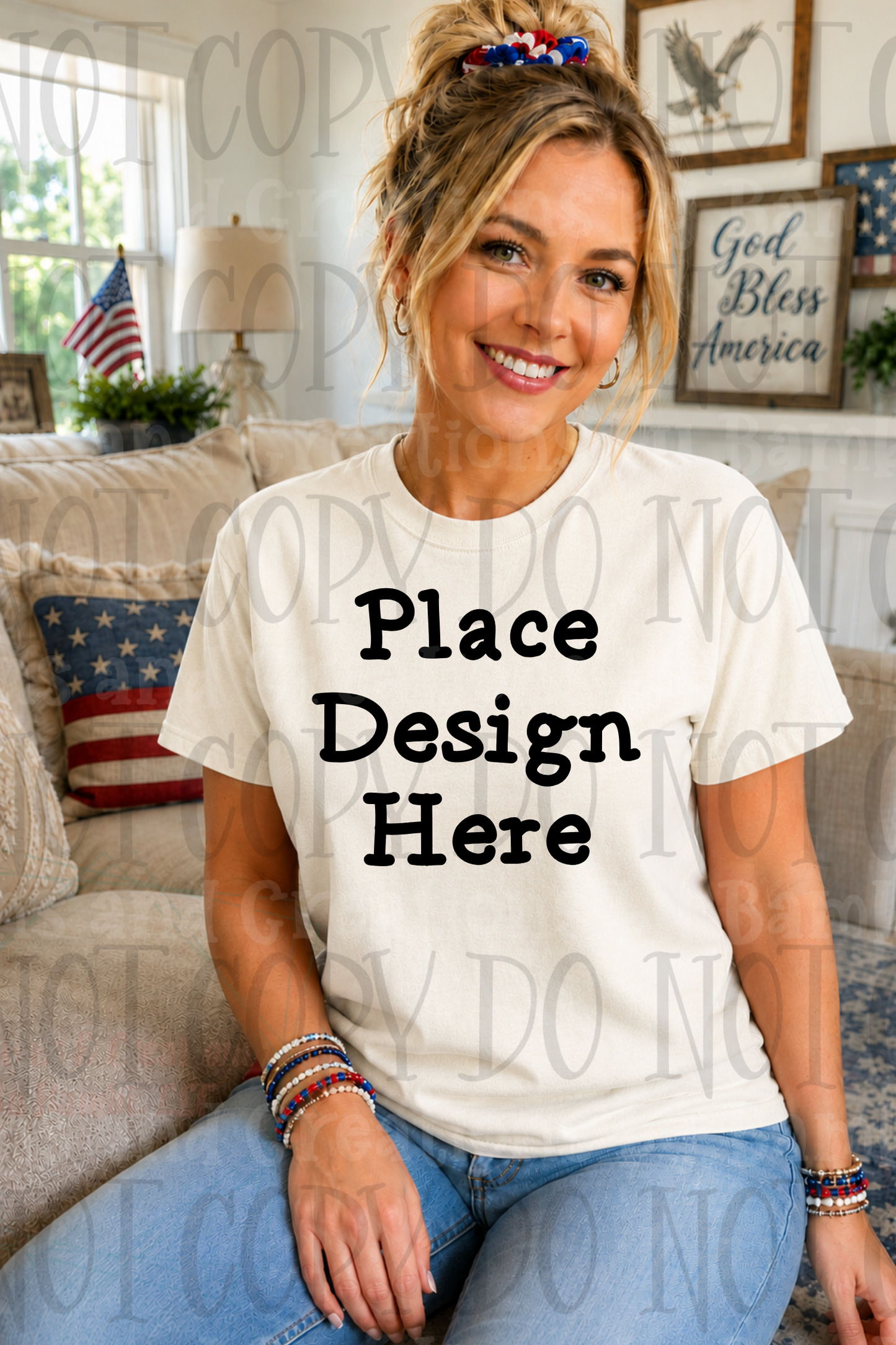 Variety of Patriotic Scenes and Theme Apparel Mock Ups (Various Brands)