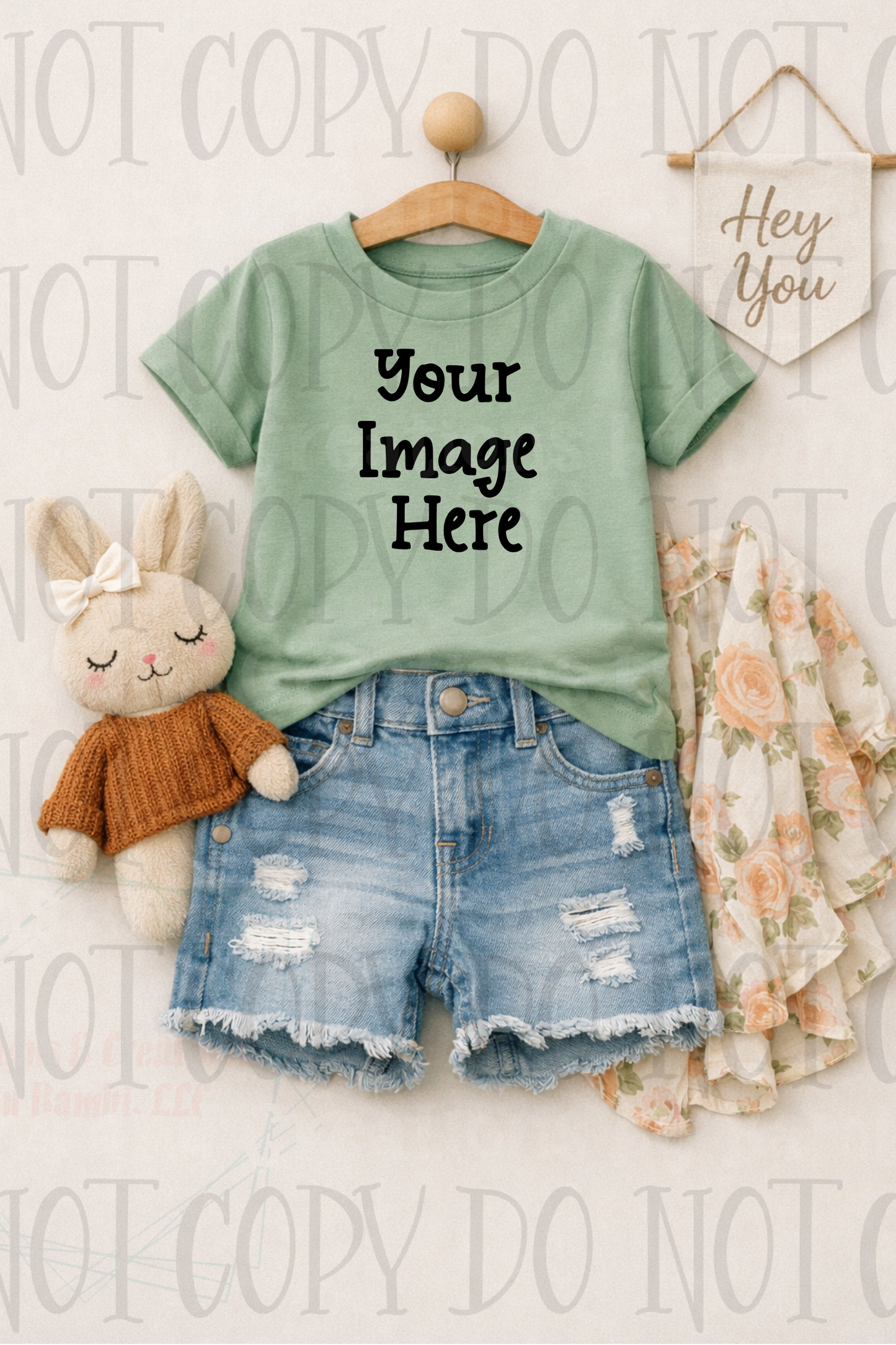 Little Girl Boutique Style Apparel Mock Ups (Gildan Brand)