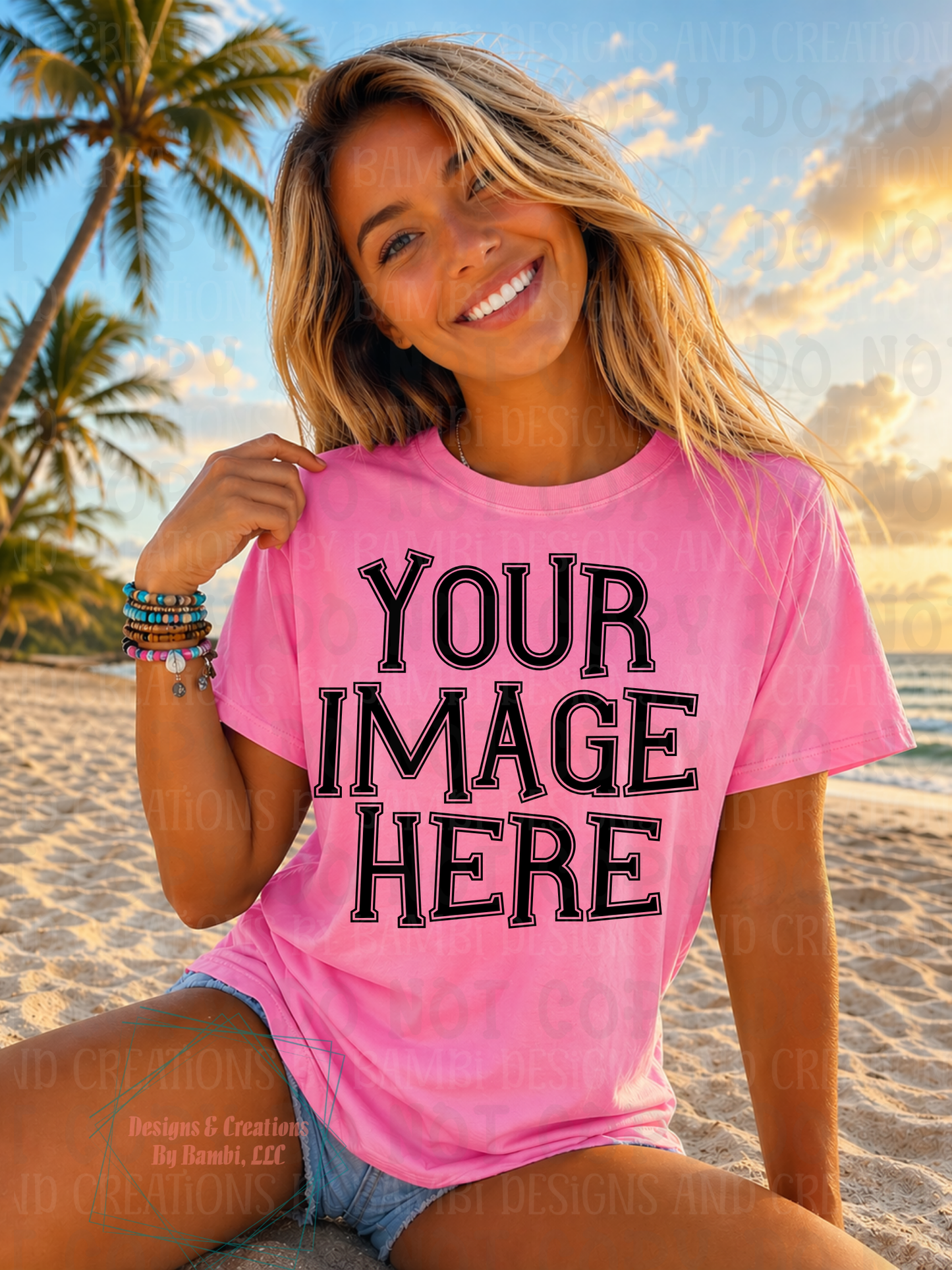 Beach-Cruise Gildan Apparel Mock Ups