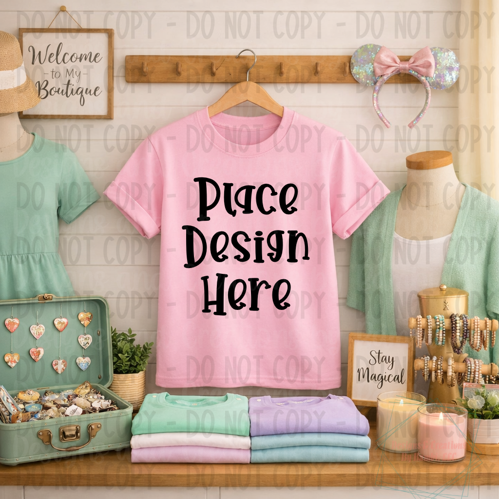 Boutique Themed Indoor Lifestyle Gildan Apparel Mock Ups