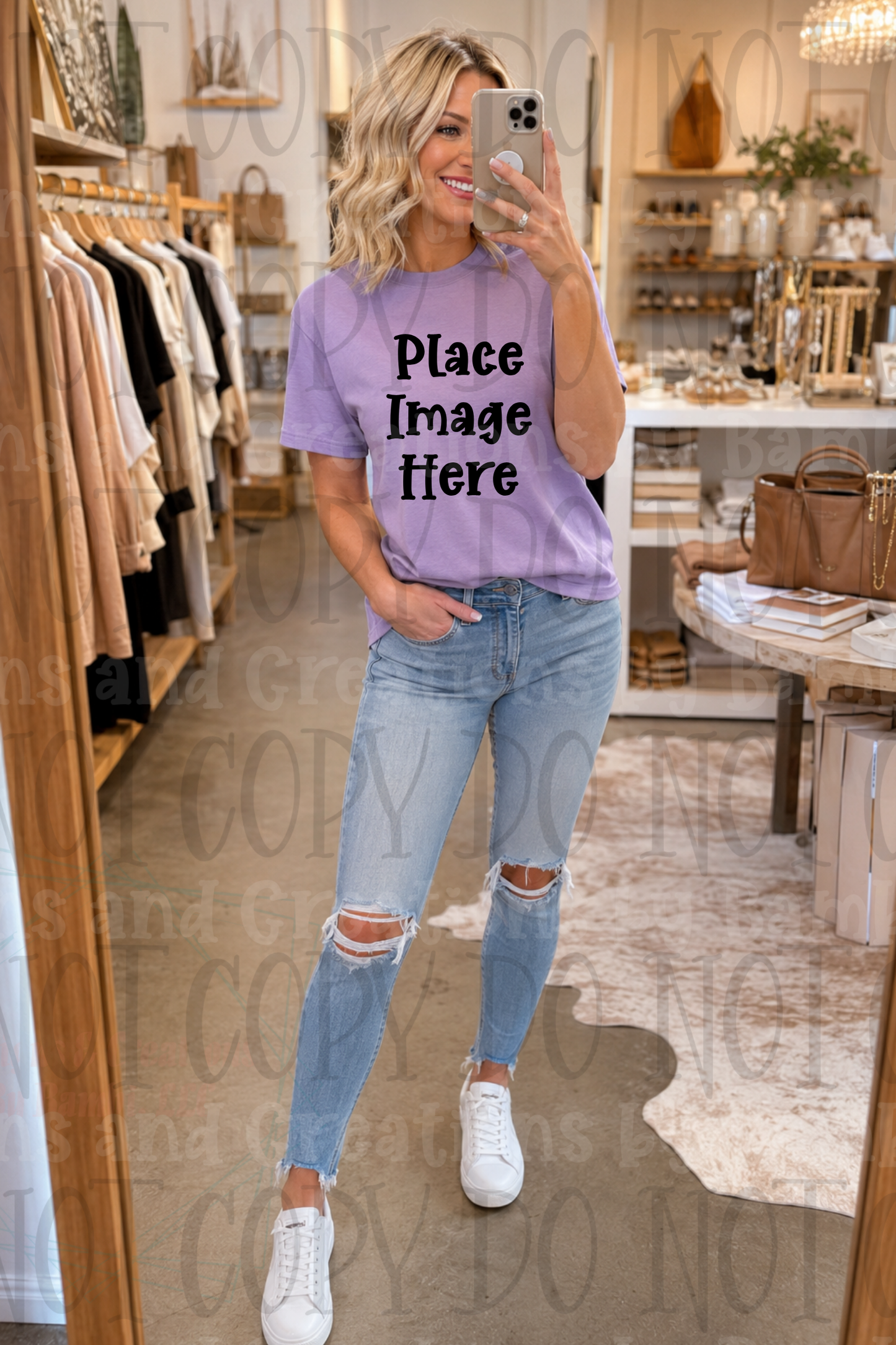 Variety of Boutique Style Shop Adult and Children Apparel Mock Ups (Various Brands)