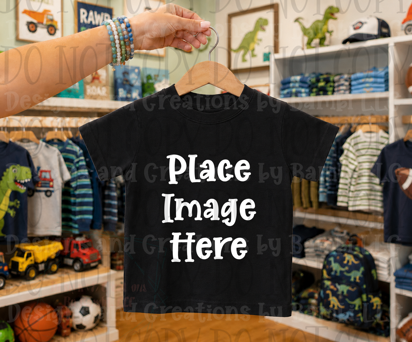 Variety of Boutique Style Shop Adult and Children Apparel Mock Ups (Various Brands)