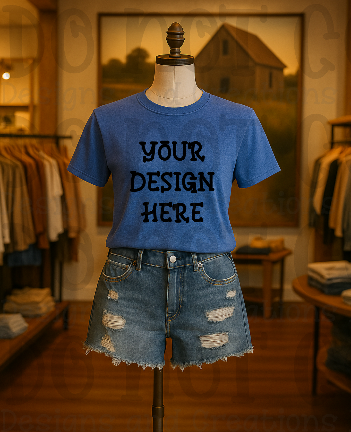 Rustic Themed Apparel Digital Mock Up Bundle