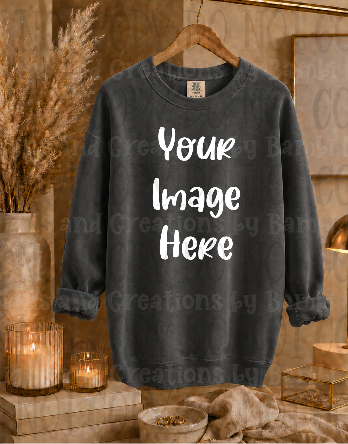 Elegant Boutique Hanging Sweatshirt Apparel Mock Ups (Gildan Brand)