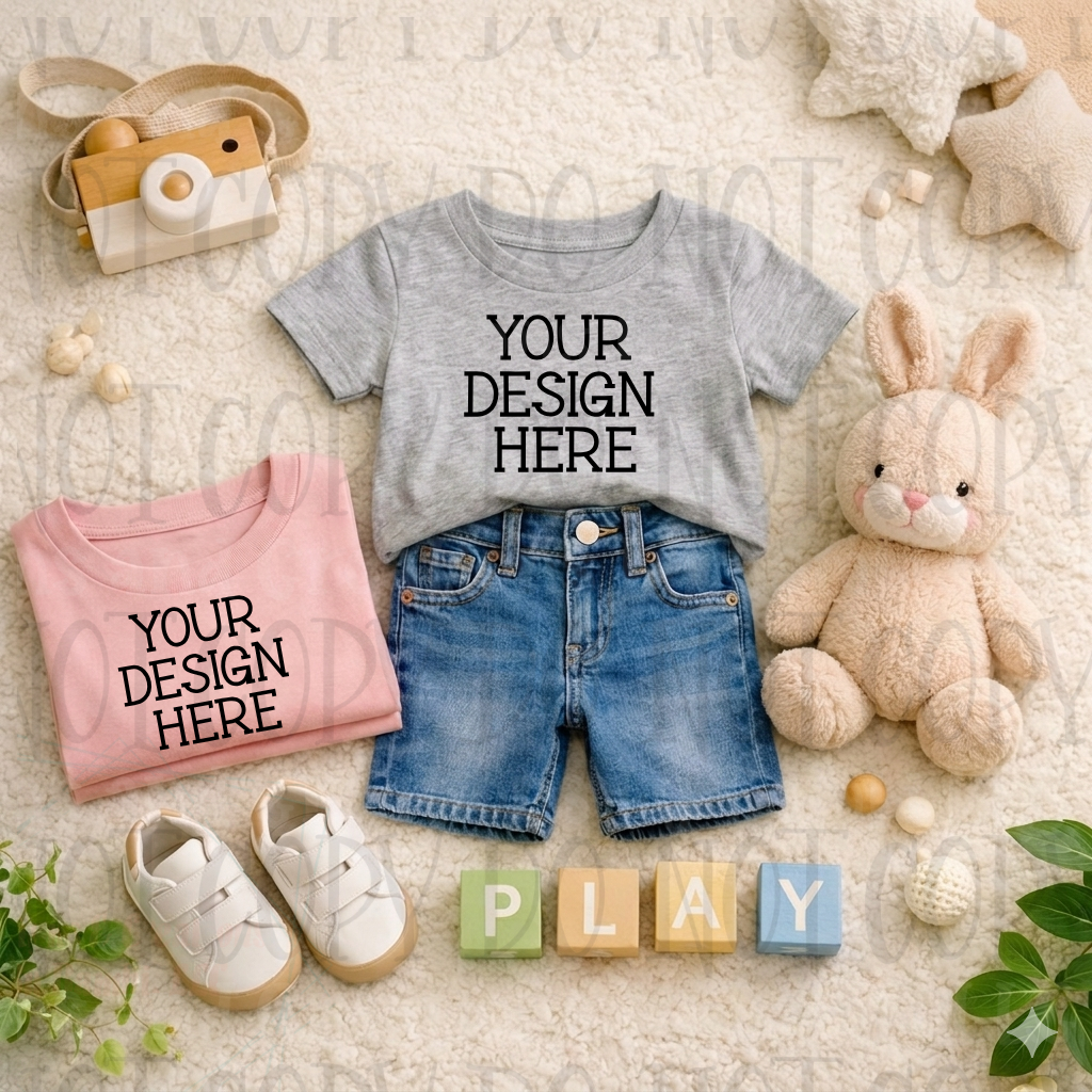 Mommy and Me Boutique Themed Apparel Mock Ups