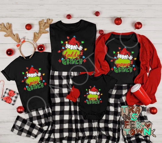 Family Matching Personalized Grinch Collection