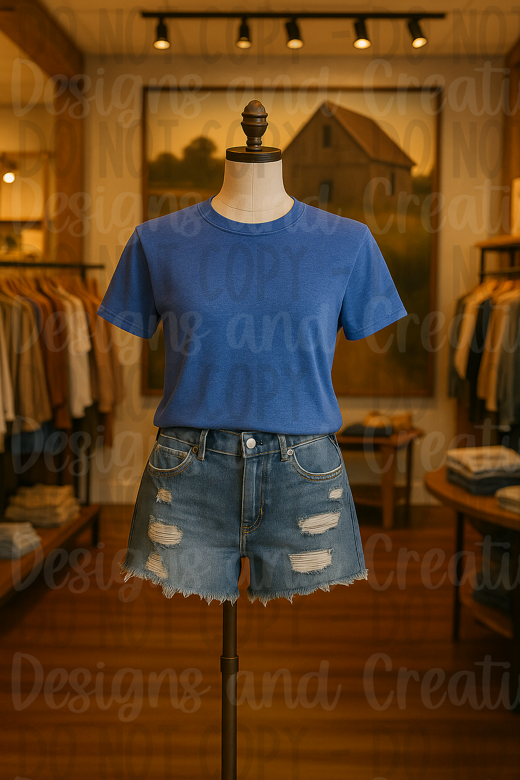 Rustic Themed Apparel Digital Mock Up Bundle