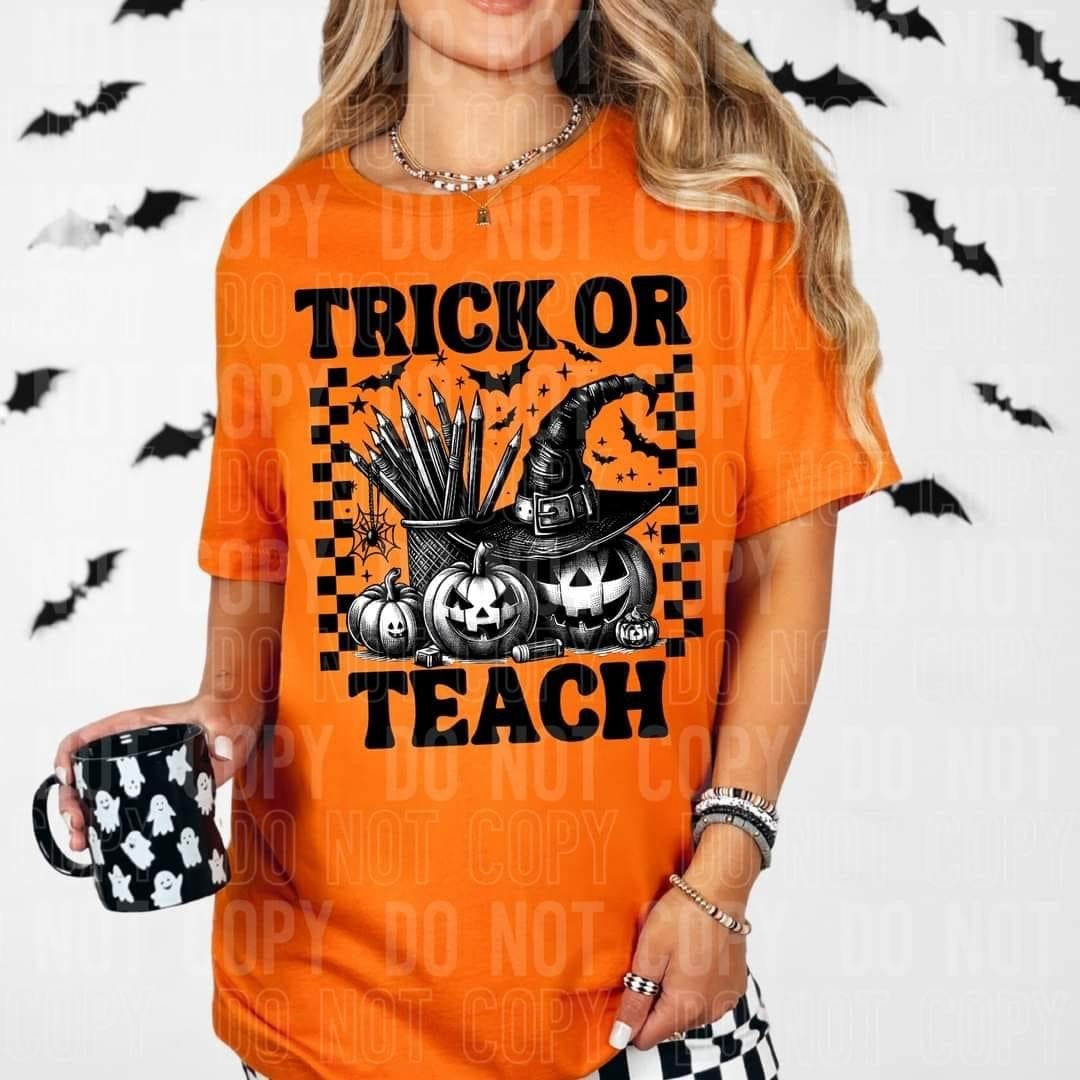 Trick or Teach with Witch Pumpkin