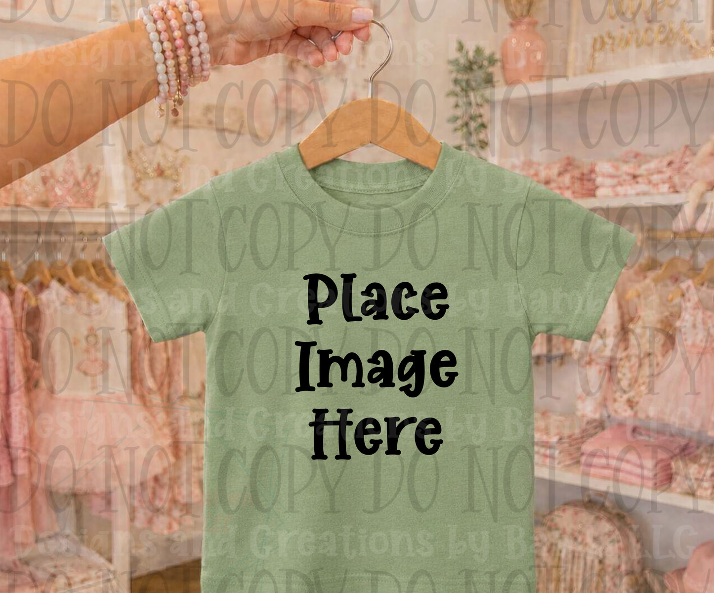 Variety of Boutique Style Shop Adult and Children Apparel Mock Ups (Various Brands)