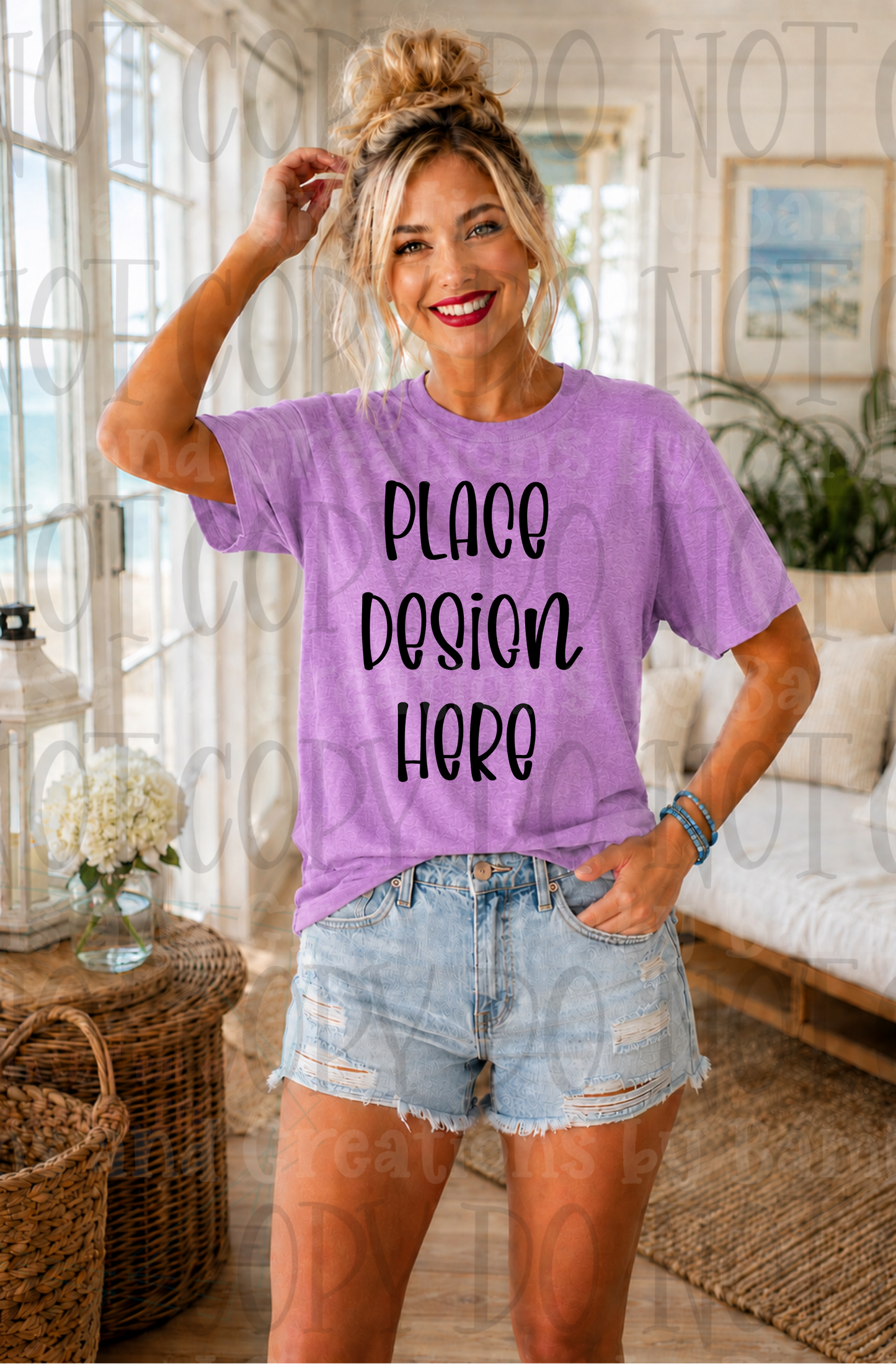 Variety of Boho Style Apparel Mock Ups (Bella Canvas and Gildan Brands)