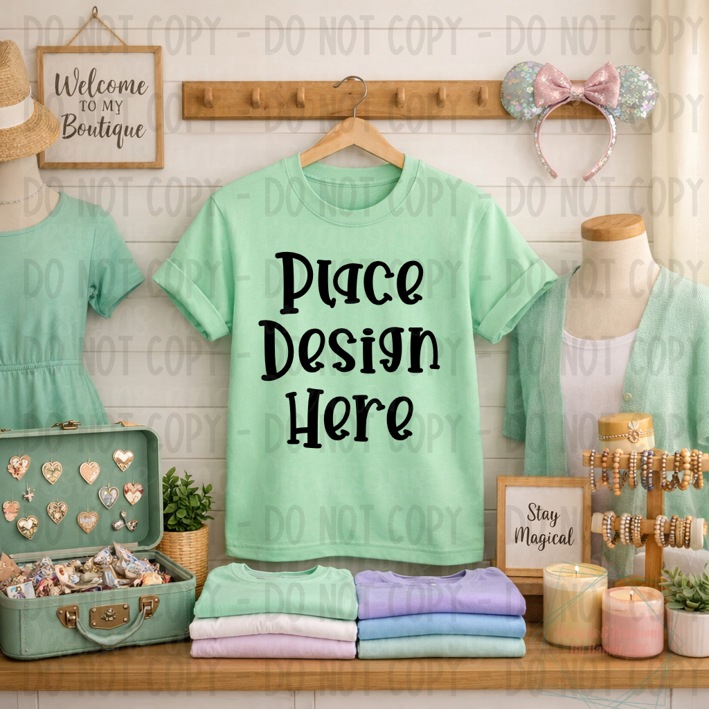 Boutique Themed Indoor Lifestyle Gildan Apparel Mock Ups