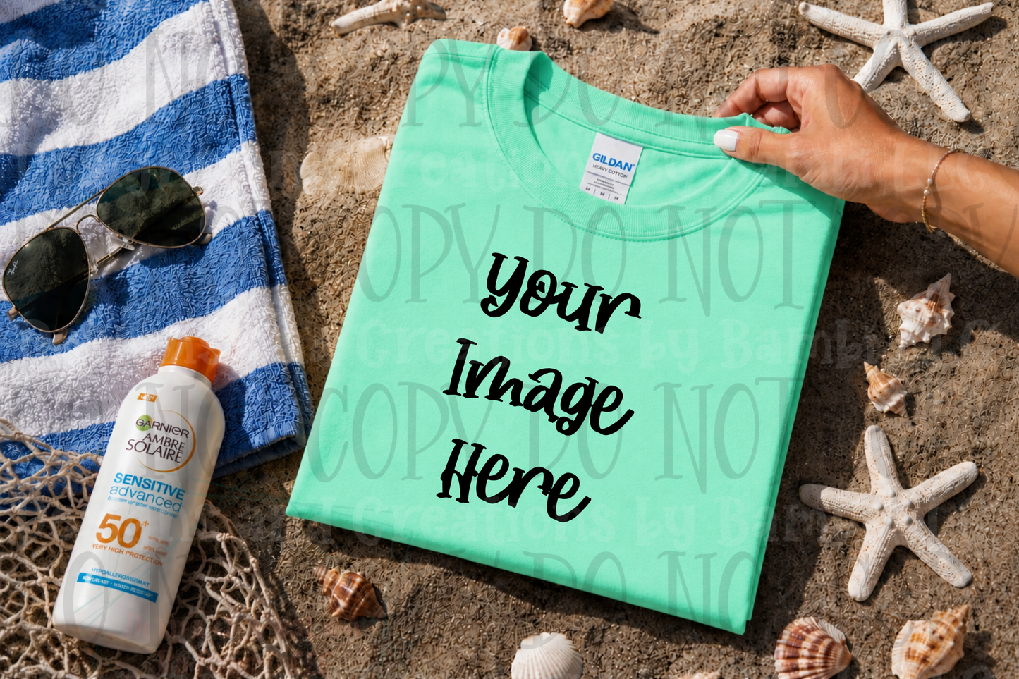 Summer Beach-Lake Apparel Mock Ups (Various Brands)
