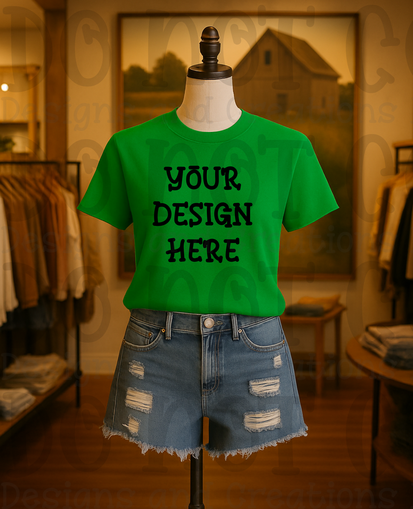 Rustic Themed Apparel Digital Mock Up Bundle