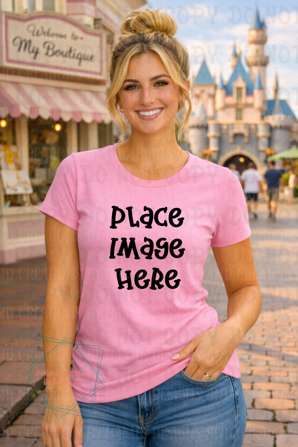 Boutique Themed Outdoor Lifestyle Scene Gildan Apparel Mock Ups
