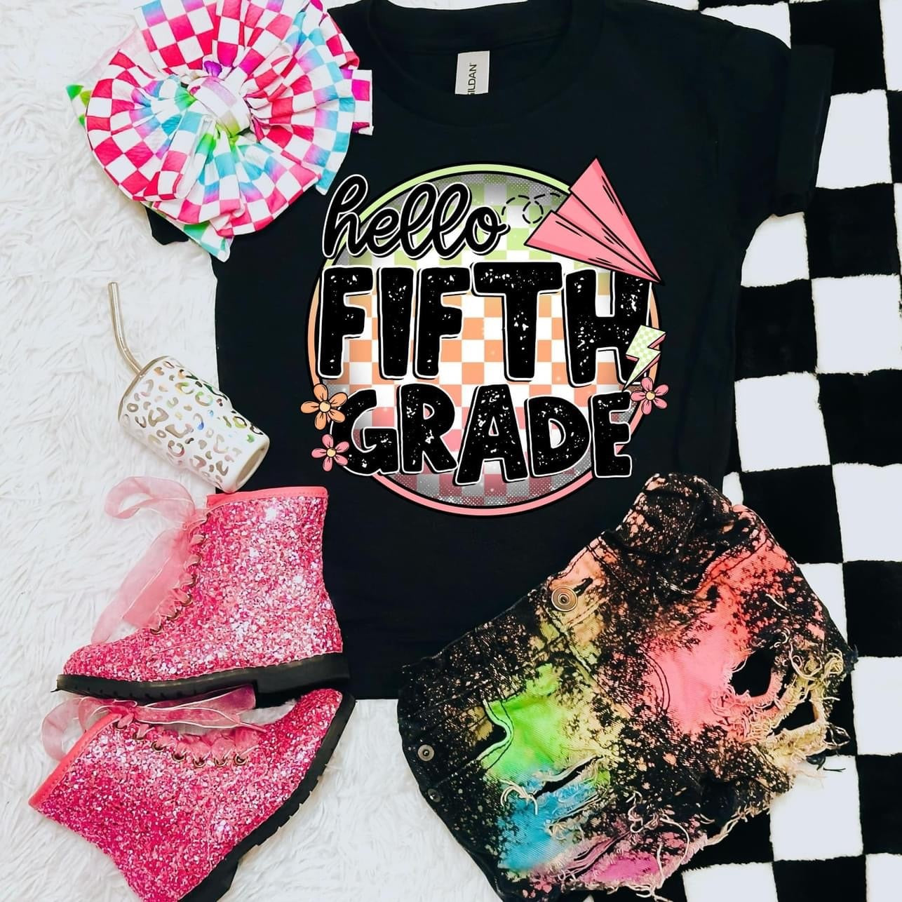 Hello School Grades with Paper Planes (Pink) Collection