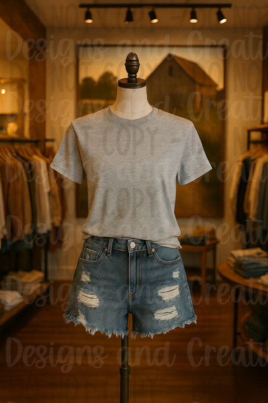 Rustic Themed Apparel Digital Mock Up Bundle