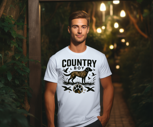 Country Boy-Dog-Ducks