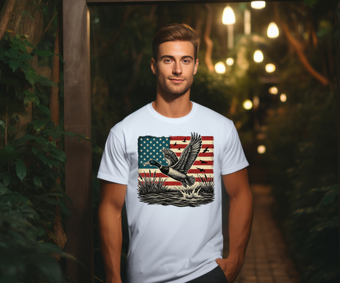 Ducks With Flag
