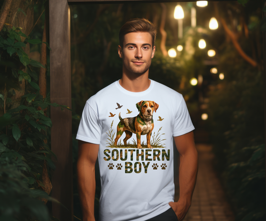 Southern Boy Camouflage and Dog