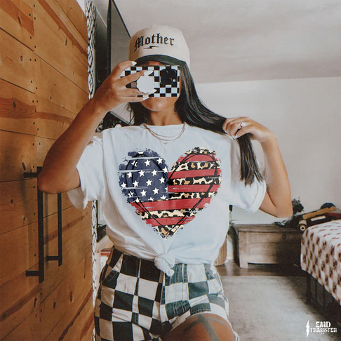 American Flag Heart