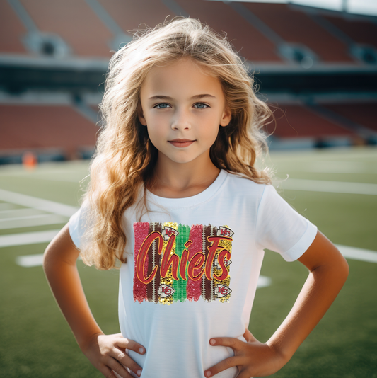 Another Chiefs With Football Field Brushstrokes
